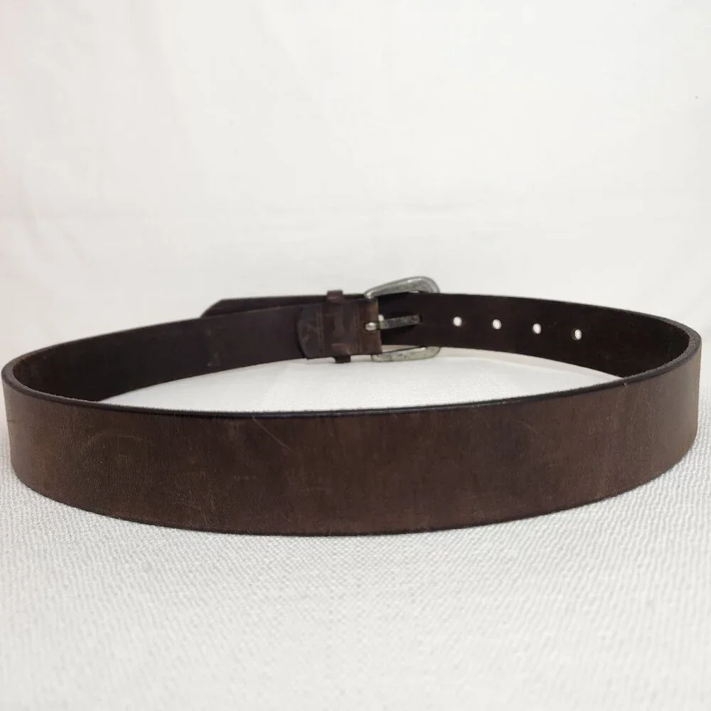 Boys Size 30 Brown Leather Belt